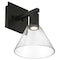 Access Lighting Port Nine Martini, Martini LED Wall Sconce, Matte Black Finish, Clear Glass 63143LEDD-MBL/CLR - alternate 2